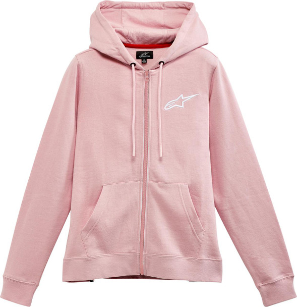  ALPINESTARS Women's Ageless Zip Hoodie - Pink/White - Medium 1232518003110M 