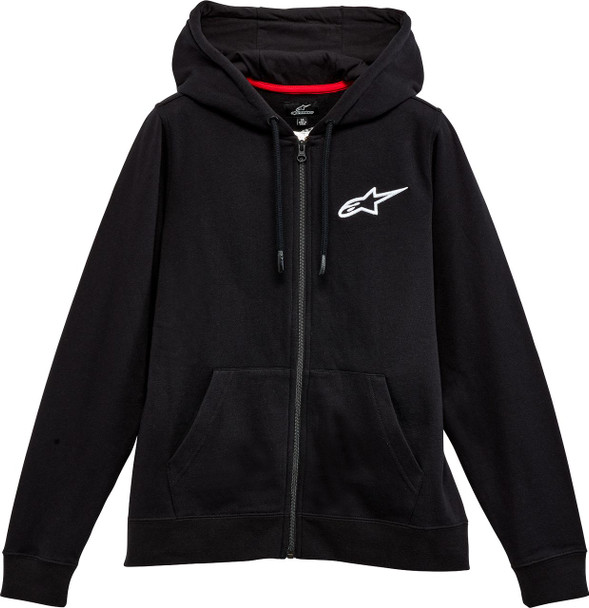  ALPINESTARS Women's Ageless Zip Hoodie - Black/White - Large 1232518001020L 