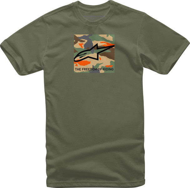  ALPINESTARS Free Camo T-Shirt - Military - Medium 1232-72220-690M 