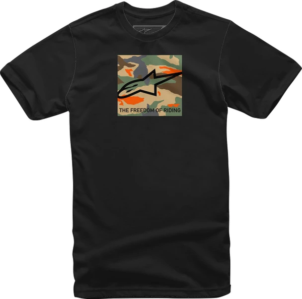  ALPINESTARS Free Camo T-Shirt - Black - Medium 1232-72220-10-M 