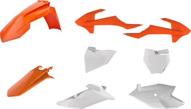  POLISPORT Restyled Body Kit - OEM Orange/White - SX 85 90760 