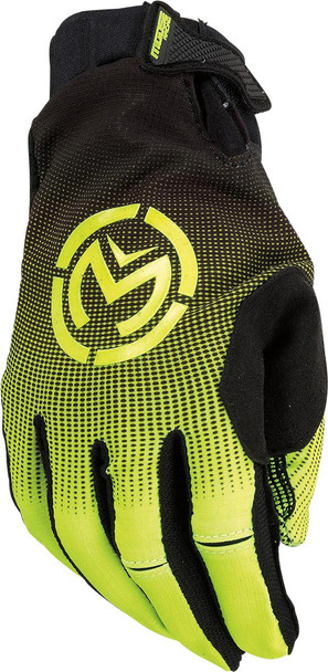  MOOSE RACING SX1* Gloves - Hi-Vis Yellow/Black - Medium 3330-7334 