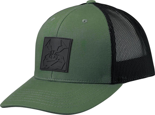  MOOSE RACING Moose Agroid Embossed Hat - Green/Black - One Size 2501-4009 