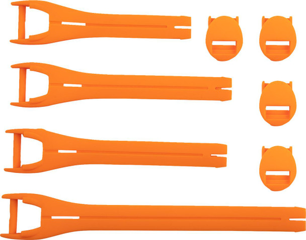  MOOSE RACING Qualifier Boot Strap Kit - Orange - Size 10-15 3430-1019 