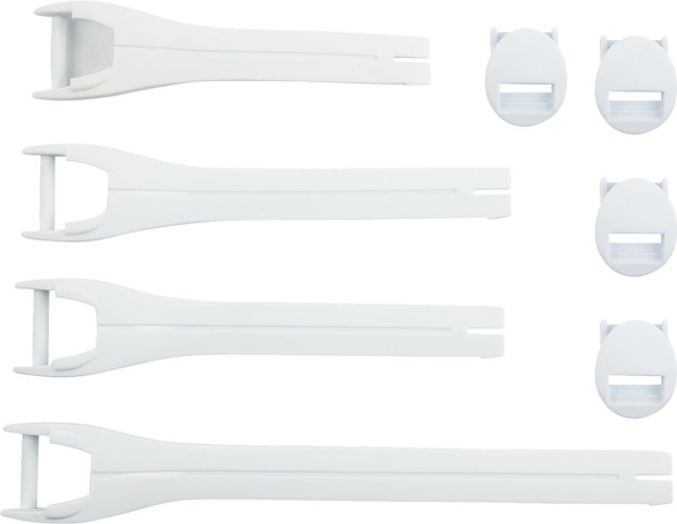  MOOSE RACING Qualifier Boot Strap Kit - White - Size 10-15 3430-1017 