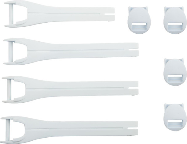  MOOSE RACING Qualifier Boot Strap Kit - White - Size 7-9 3430-1012 