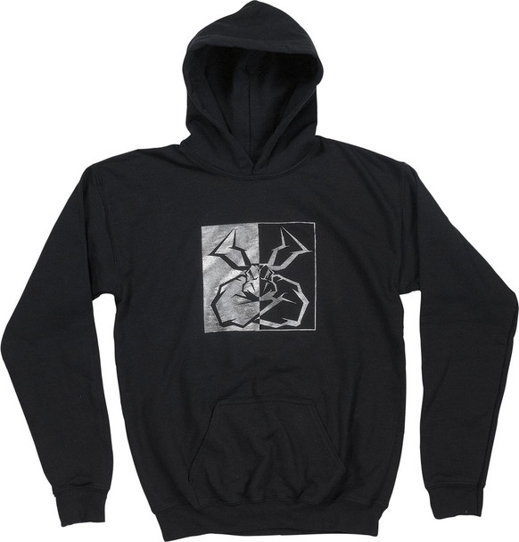  MOOSE RACING Youth Split Personality Hoodie - Black - Small 3052-0673 