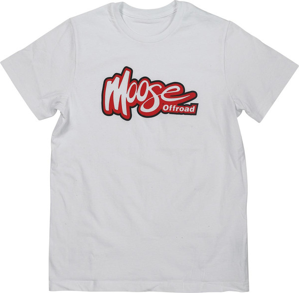  MOOSE RACING Youth Off-Road T-Shirt - White - Medium 3032-3703 