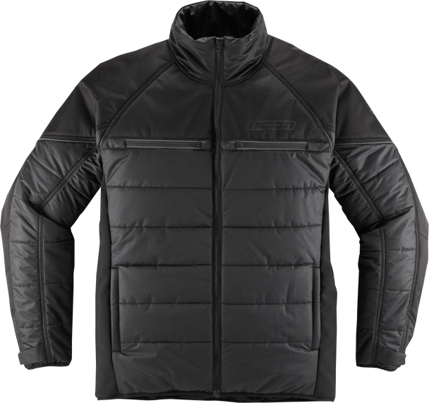 ICON Ghost Puffer Jacket - Black/Charcoal - 2XL 2820-6194