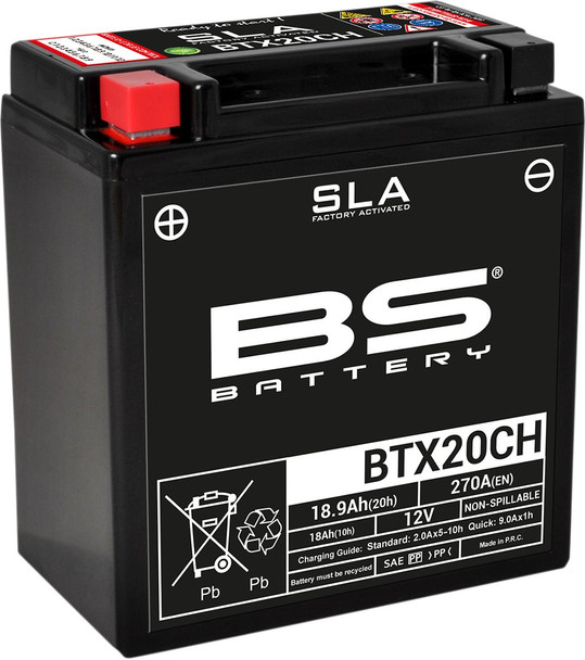  BS BATTERY Battery - BTX20CH (YTX) 300766 