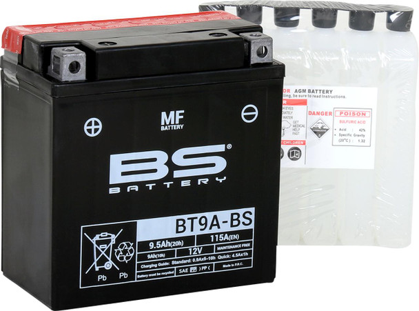  BS BATTERY Battery - BT9A-BS (YT) 300748 