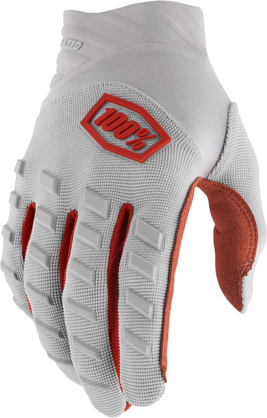  100% Airmatic Gloves - Silver - Medium 10000-00041 