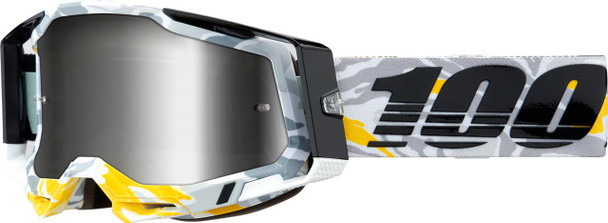  100% Racecraft 2 Goggles - Korb - Silver Mirror 50010-00019 
