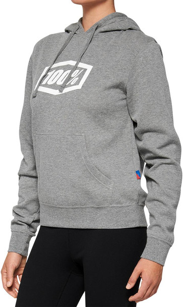  100% Women's Icon Hoodie - Heather Gray - Medium 20031-00005 