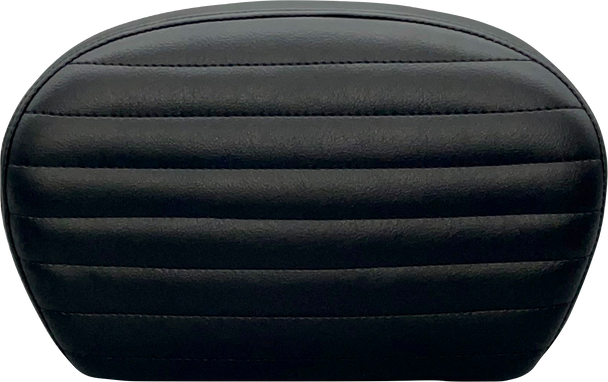 Le Pera Large Pleated Dull Black Sissy Bar Pad for 2008-2022 Harley Touring Models L-SBP01PT-DULL