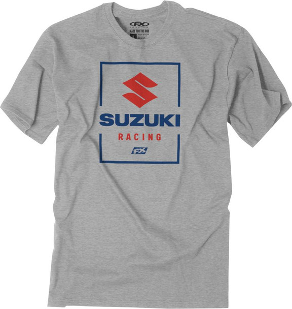  FACTORY EFFEX Suzuki Victory T-Shirt - Heather Gray - 2XL 26-87408 
