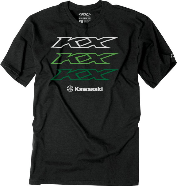  FACTORY EFFEX Kawasaki Repeater T-Shirt - Heather Charcoal - Large 26-87104 