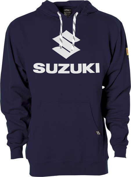  FACTORY EFFEX Suzuki Vertical Pullover Hoodie - Navy - XL 26-88406 