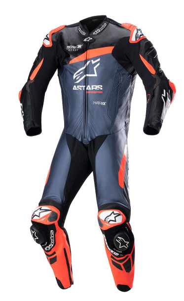  ALPINESTARS GP Plus v4 Leather Suit - Black/Red Fluo/Blue - US 44 / EU 54 3150523135754 