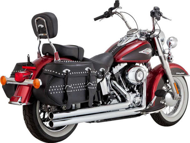  VANCE & HINES Big Shots Long Exhaust System - Chrome 17323 