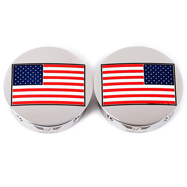  FIGURATI DESIGNS Swing Arm Covers - American Flag - Reversed FD20-AF-SS 