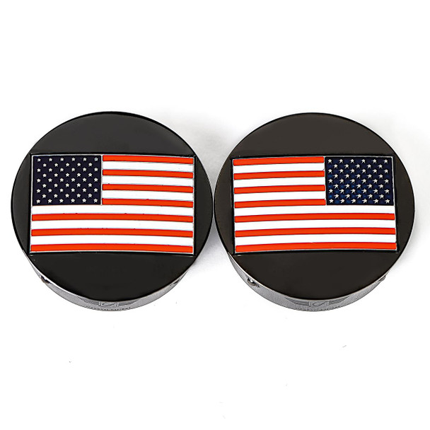  FIGURATI DESIGNS Swing Arm Covers - American Flag - Custom - Reversed - Black FD21R-AF-BK 