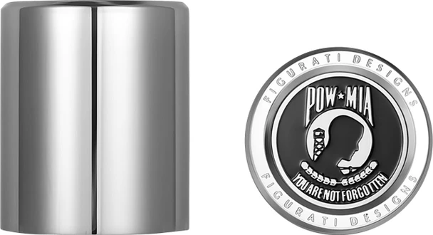  FIGURATI DESIGNS Docking Hardware Covers - POW MIA - Short - Stainless Steel FD50-DC-2530-SS 