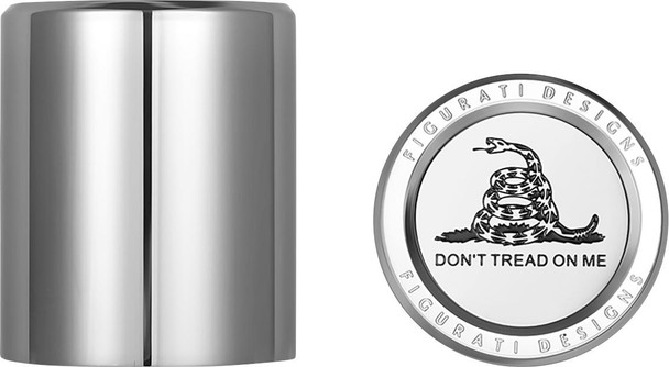  FIGURATI DESIGNS Docking Hardware Covers - Don't Tread On Me - Short - Stainless Steel FD40-DC-2530-SS 