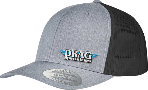  DRAG SPECIALTIES Drag Specialties Mesh Snapback Hat - Gray/Black NP22E-H710 