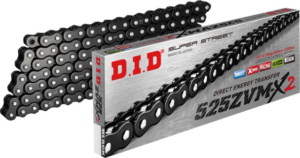  DID 525 ZVM-X2 - Drive Chain - 120 Links - Black 525ZVMX2B120 