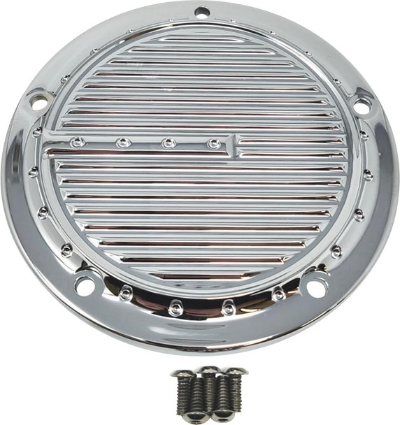  COVINGTONS Derby Cover - Dimpled - 5-Hole - Chrome - Softail C1973-C 
