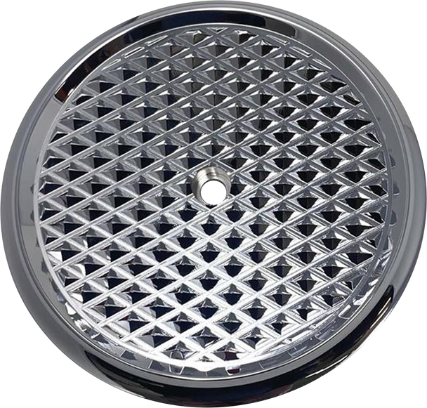 COVINGTONS Air Cleaner Cover Insert - Diamondback - Chrome C3017-C