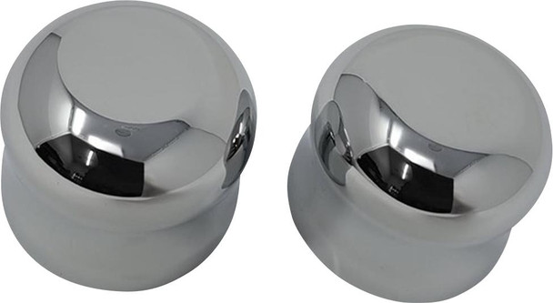  COVINGTONS Axle Covers - Front - Smooth - Chrome - Pair - '08-'23 C0007-C 