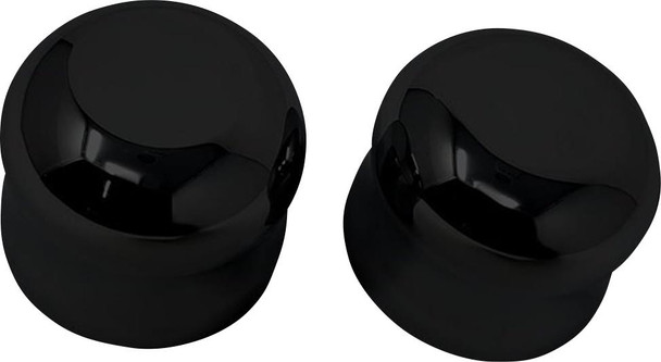  COVINGTONS Axle Covers - Front - Smooth - Black - Pair - '08-'23 C0007-B 