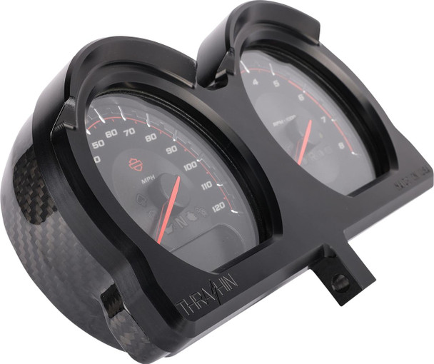 THRASHIN SUPPLY CO. Gauge Relocation Kit - Black TSC-2707-1 