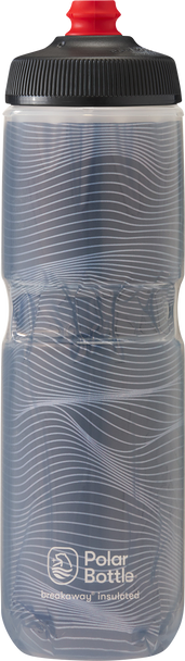 POLAR BOTTLE Breakaway Insulated Bottle - Bolt - Charcoal/Silver - 24 oz. INB24OZ13