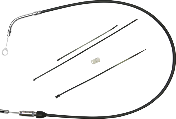 DRAG SPECIALTIES Quick Connect Clutch Cable - Upper - 41" - Black/Chrome 4323502HE