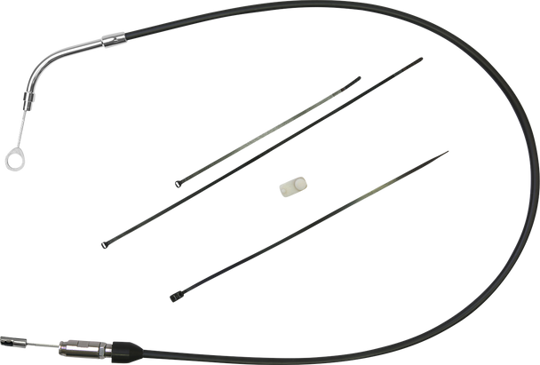 DRAG SPECIALTIES Quick Connect Clutch Cable - Upper - 39" - Black/Chrome 4323500HE