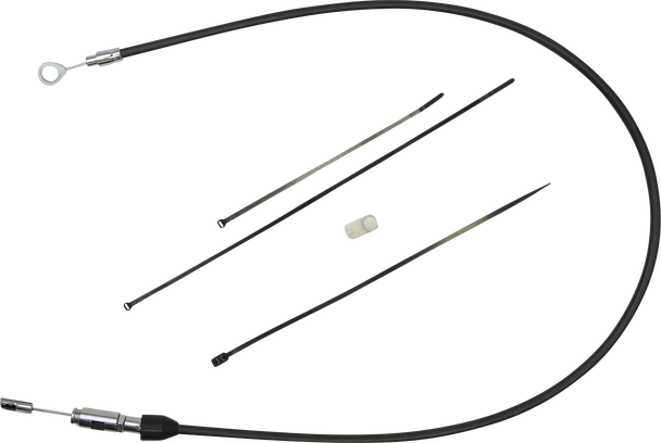 DRAG SPECIALTIES Quick Connect Clutch Cable - Upper - 45" - Black/Chrome 4323411HE