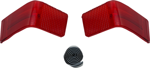 CUSTOM DYNAMICS Taillight Lens - Tour-Pak - Red CD-TP-LENS-R