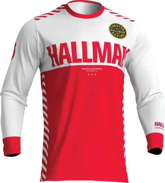 THOR Differ Slice Jersey - White/Red - XL 2910-7136