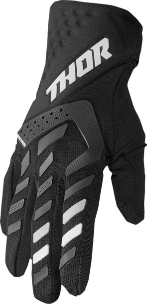  THOR Women's Spectrum Gloves - Black/White - Large 3331-0232 
