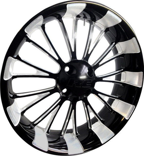 RC COMPONENTS RC Components Dynasty Rear Rim 18x5.5 Black Eclipse 2015-2025 Harley-Davidson Freewheeler FLRT 2009-2025 Tri Glide Ultra Classic FLHTCUTG 0318550-117E-TR 