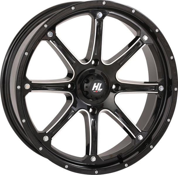  HIGH LIFTER Wheel - HL4 - Front/Rear - Gloss Black w/Machined - 20x6.5 - 4/156 - 4+2.5 (+10 mm) 20HL04-1156 