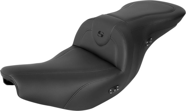  SADDLEMEN RoadSofa* Seat - Without Backrest - Black W/Black Stitching - Heated - Indian '14-'23 I14-07-187HCT 
