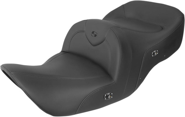  SADDLEMEN RoadSofa* Seat - without Backrest - Black w/ Black Stitching - Heated - GL1800 '01-'10 H01-07-187HCT 