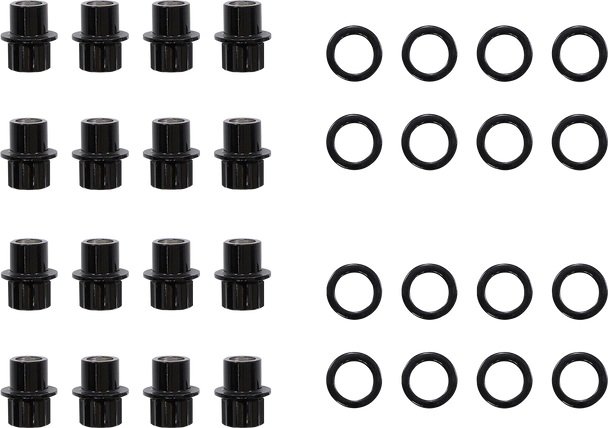 MOOSE UTILITY Lug Nut - Carbon Fiber Wheel - Steel - 3/8"-24 LNBOET3824ASTKT