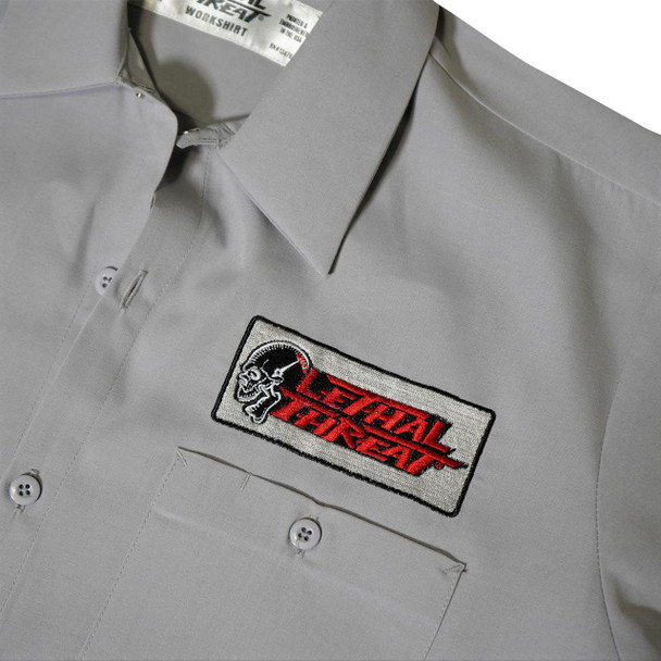  LETHAL THREAT High Compression Pistons Shop Shirt - Gray - XL DG60163XL 