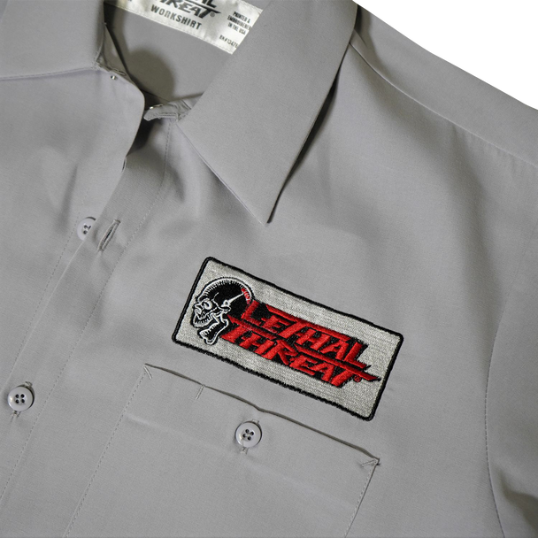 LETHAL THREAT High Compression Pistons Shop Shirt - Gray - Large DG60163L