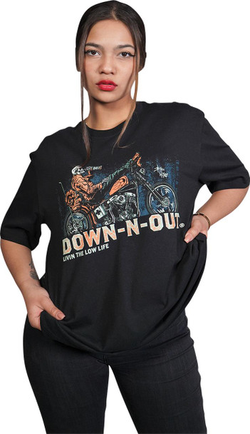  LETHAL THREAT Down-N-Out Party First Safety Second - Black - Large DT10043L 